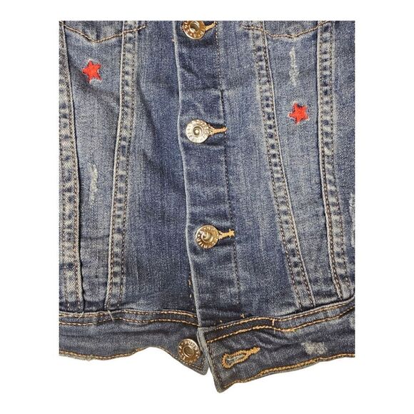 ADRIANO GOLDSCHMIED AG Kids Embroidered Jean Jacket - Size Medium - Picture 7 of 9
